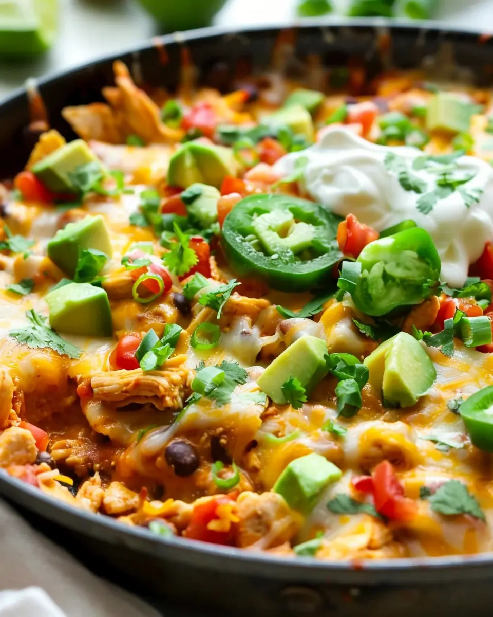 One-Pan Chicken Enchilada Skillet: Easy Comfort Food Delight