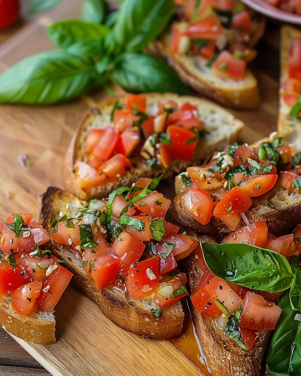 Makkelijke Italiaanse bruschetta: Savory Turkey Bacon Delight