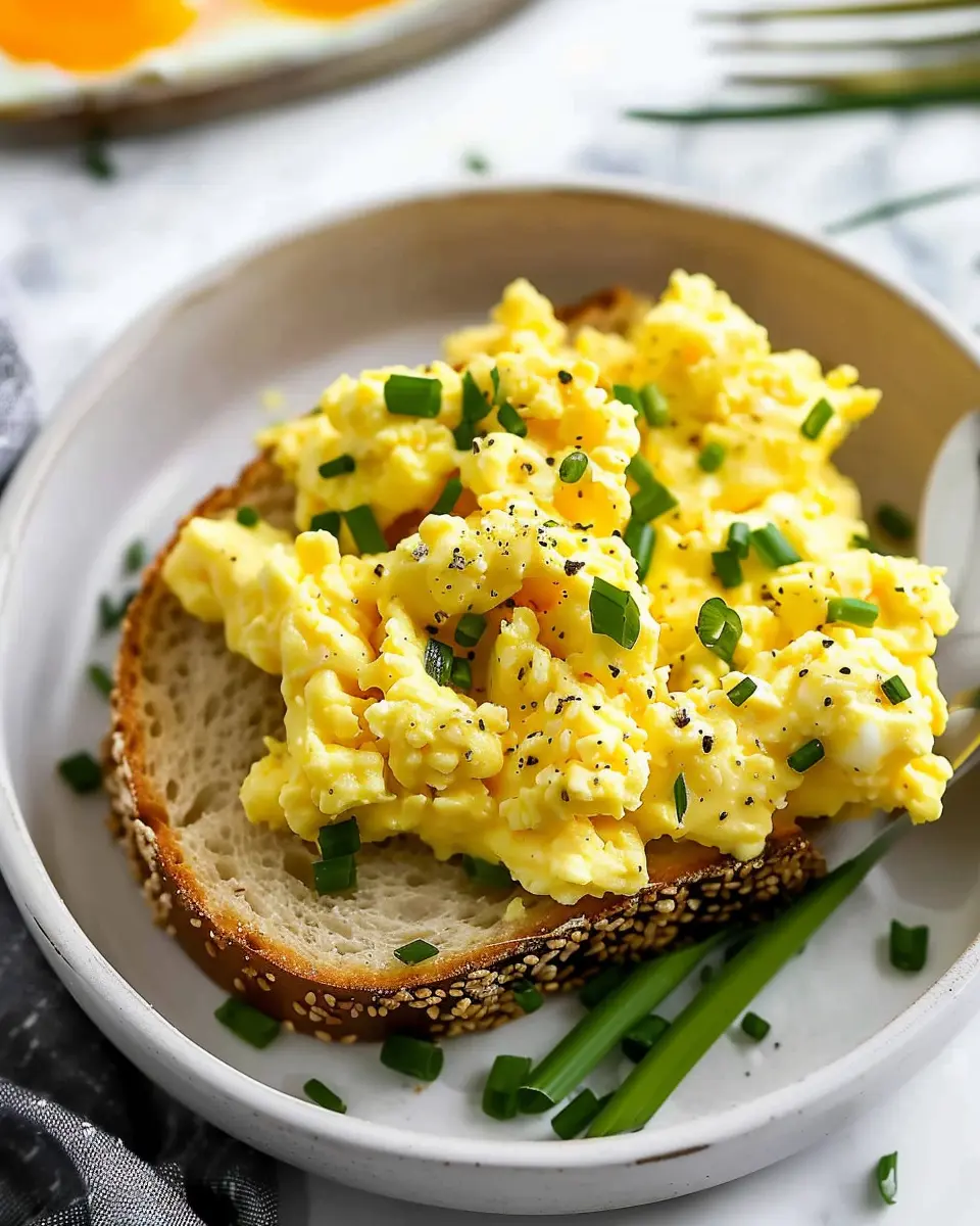 Easy High Protein Cottage Cheese Scrambled Eggs with Turkey Bacon