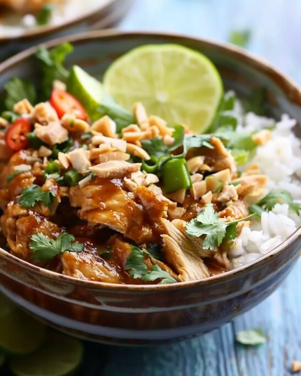 Thai Chicken Bowls with Coconut: A Juicy Twist on Comfort Food