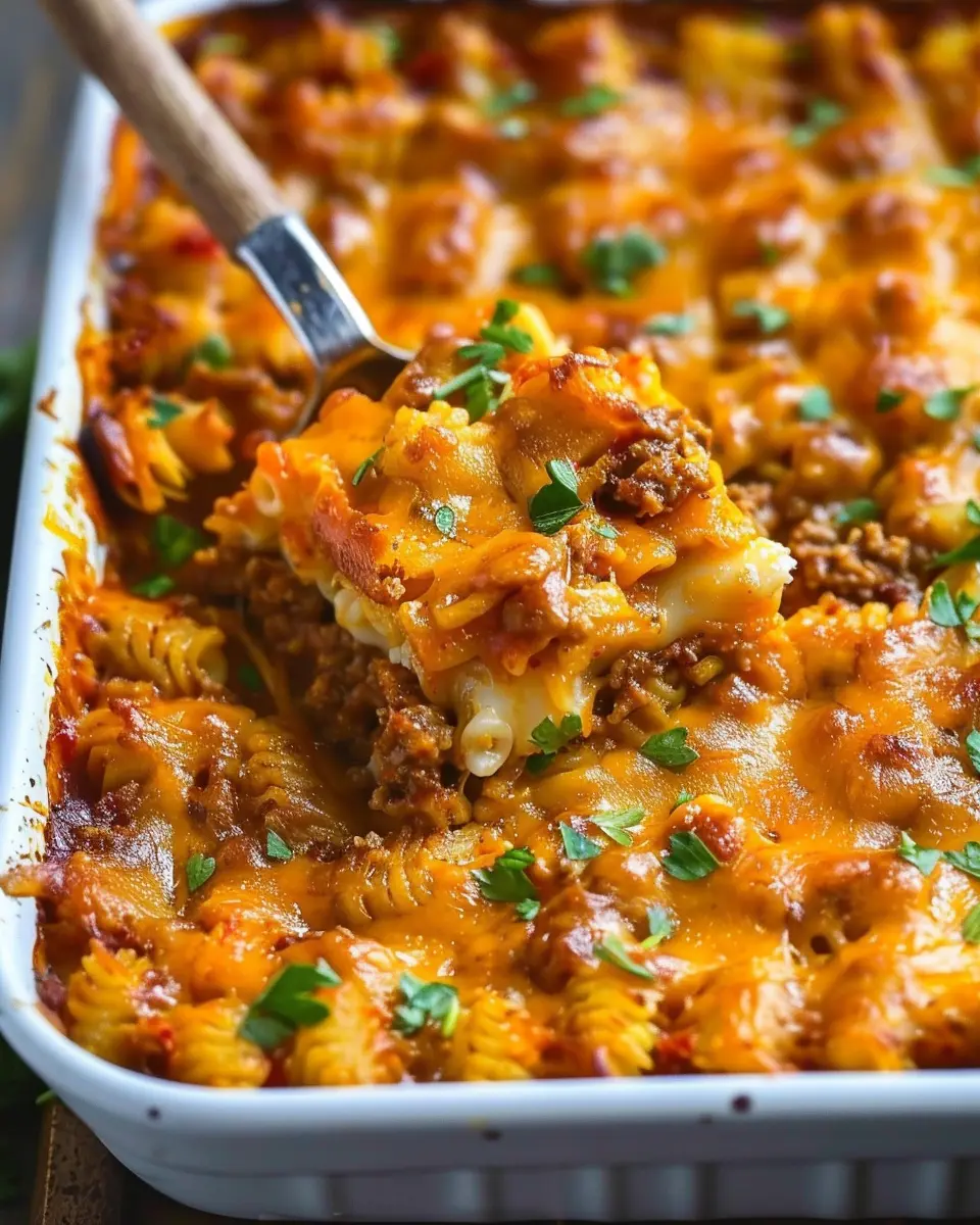 Easy Cowboy Casserole with Turkey Bacon and Chicken Ham Delight