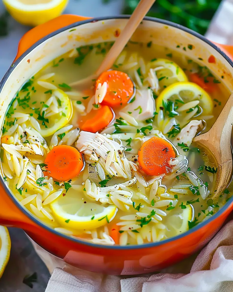 Lemon Chicken Orzo Soup: Best Healthy Comfort Food Recipe