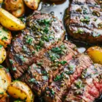 Skillet Garlic Butter Herb Steak and Potatoes