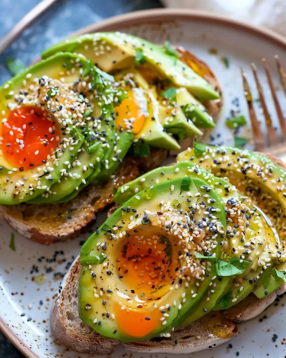 Easy Everything Seasoning Avocado Toast with Turkey Bacon Delight