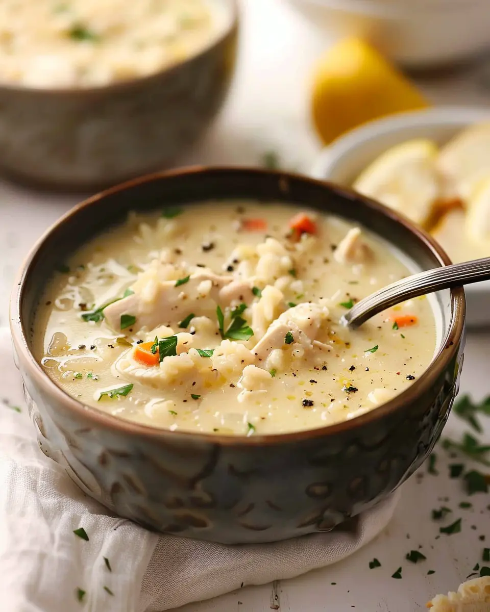 Creamy Chicken Lemon Rice Soup: A Cozy Comfort for Any Day