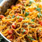 One Pot Taco Spaghetti