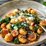 Crispy Gnocchi With Spinach And Feta