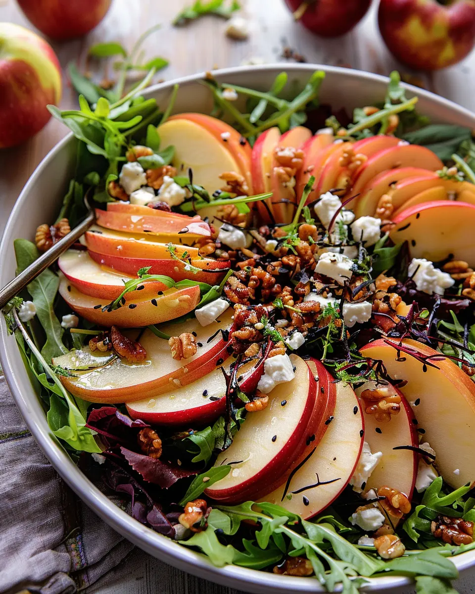 Autumn Harvest Honeycrisp Apple and Feta Salad: Easy &amp; Delicious