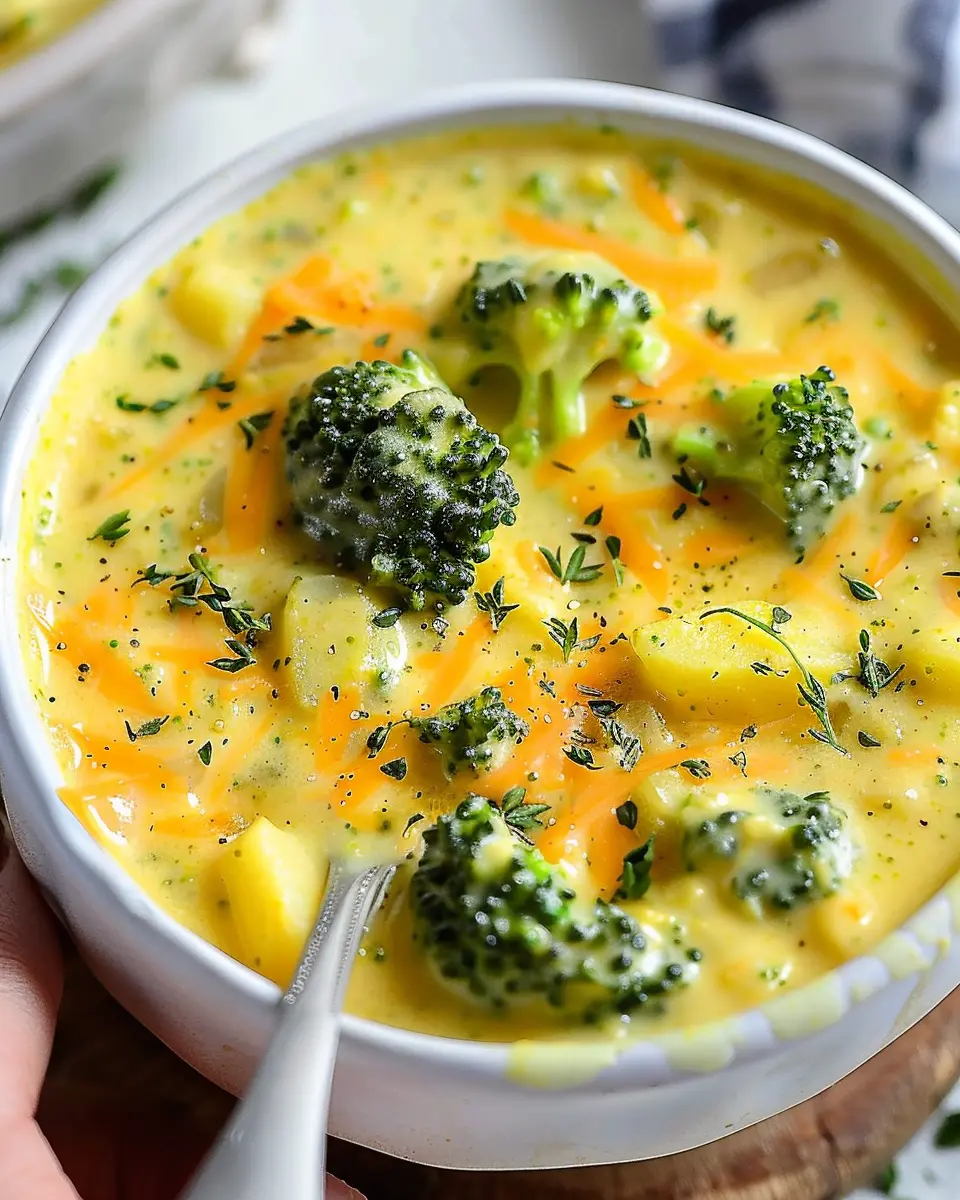 Broccoli Potato Cheese Soup: The Best Comfort Food Recipe