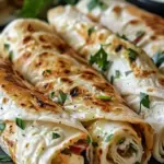 Cheesy Garlic Chicken Wraps