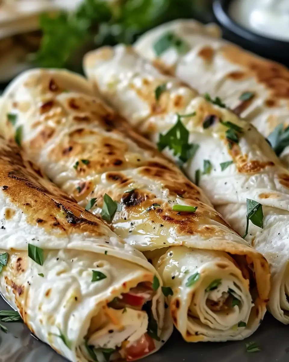 Cheesy Garlic Chicken Wraps: Easy Turkey Bacon Delight at Home