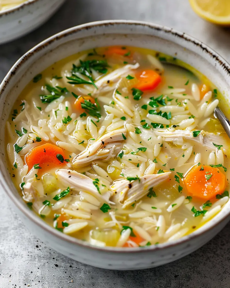 Lemon Chicken Orzo Soup: A Cozy and Healthy Delight