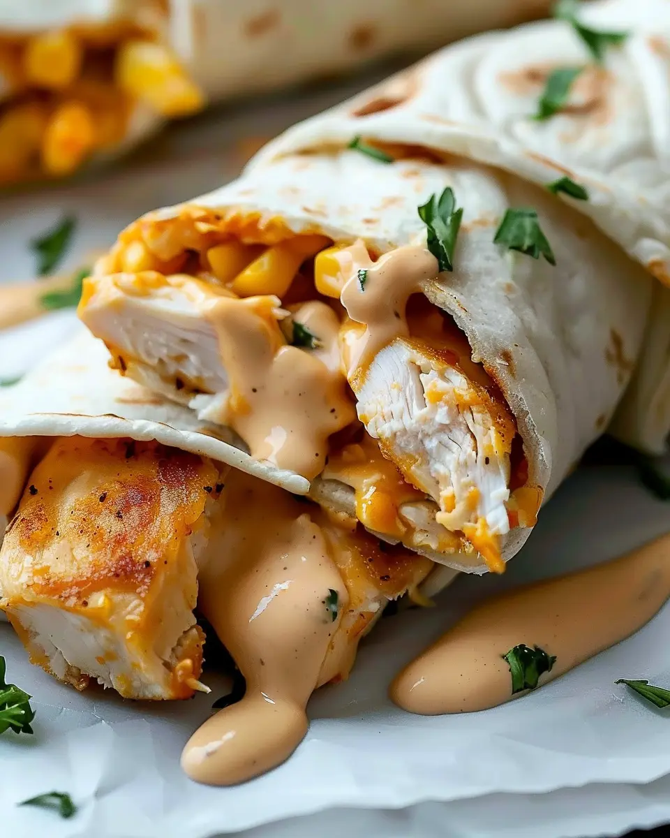 Cheesy Garlic Chicken Wraps: Easy Weeknight Delight for All