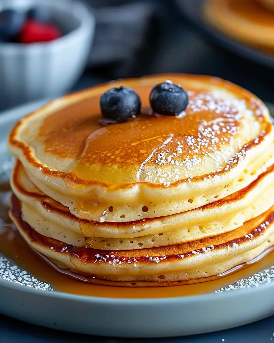 Fluffy Classic Pancakes: The Best Breakfast Treat with Turkey Bacon