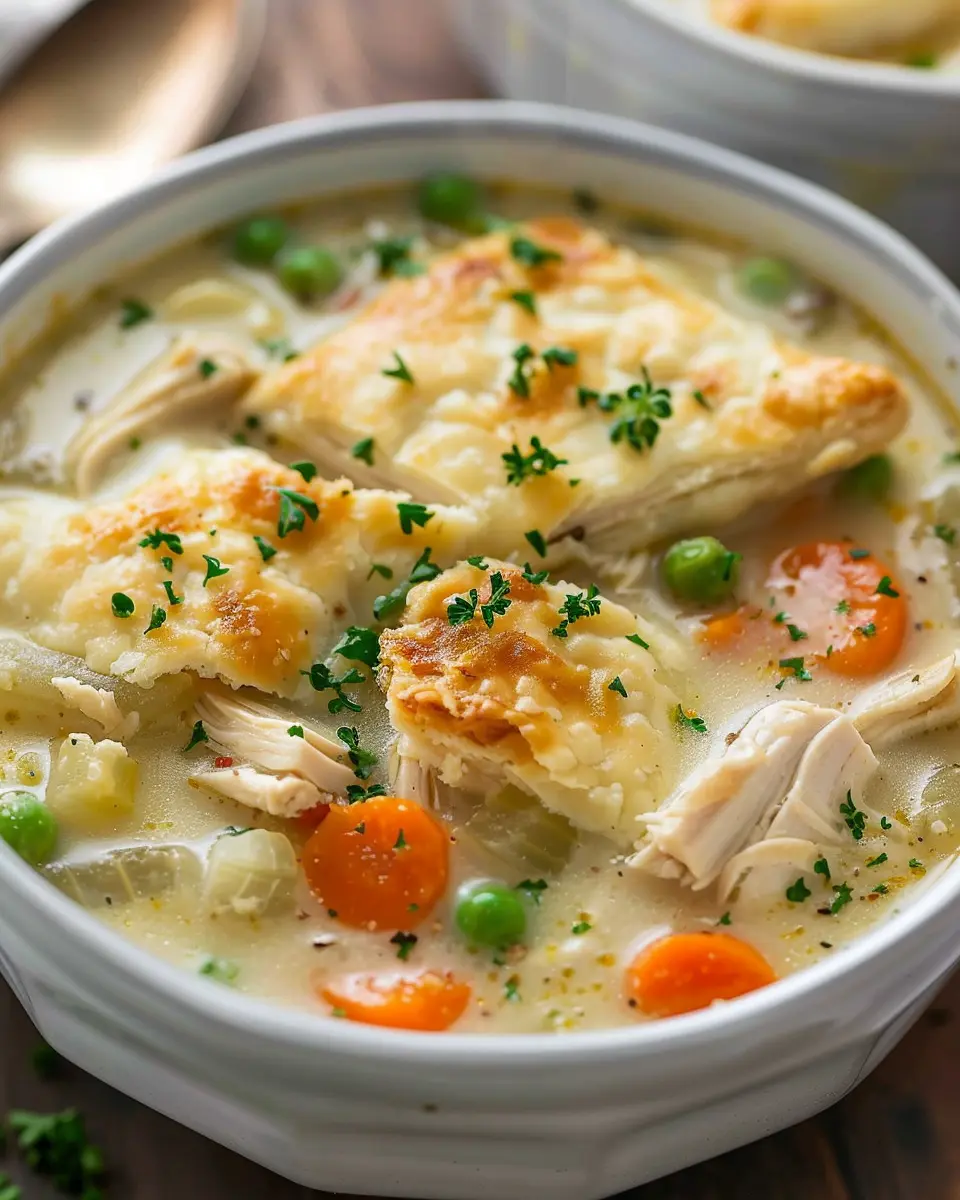 Chicken Pot Pie Soup: A Comforting Delight with Turkey Bacon