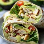 Avocado Chicken Salad Wrap Delight