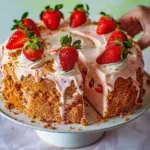 Strawberry chiffon cake