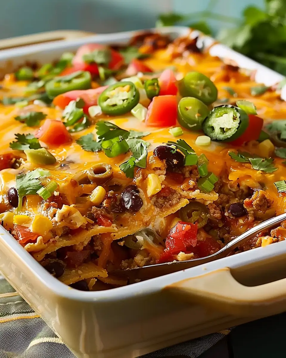 Best Taco Casserole with Turkey Bacon and Chicken Ham Delight