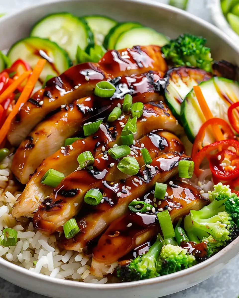Grilled Teriyaki Chicken Rice Bowl: Easy Recipe for Homemade Flavor
