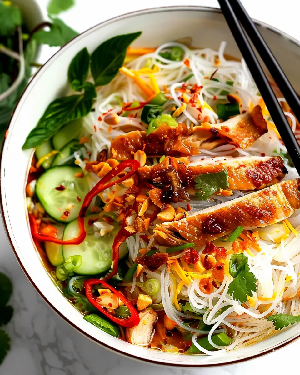 Vietnamese Chicken Noodle Bowls: Easy Recipe for Flavorful Comfort