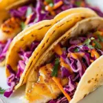 Fish Tacos with Red Cabbage Slaw
