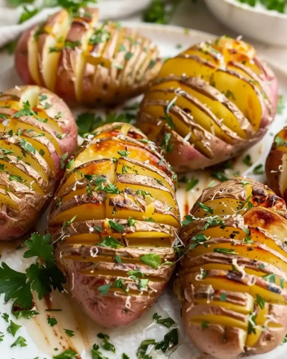 Hasselback Potatoes: The Best Easy Recipe with Turkey Bacon
