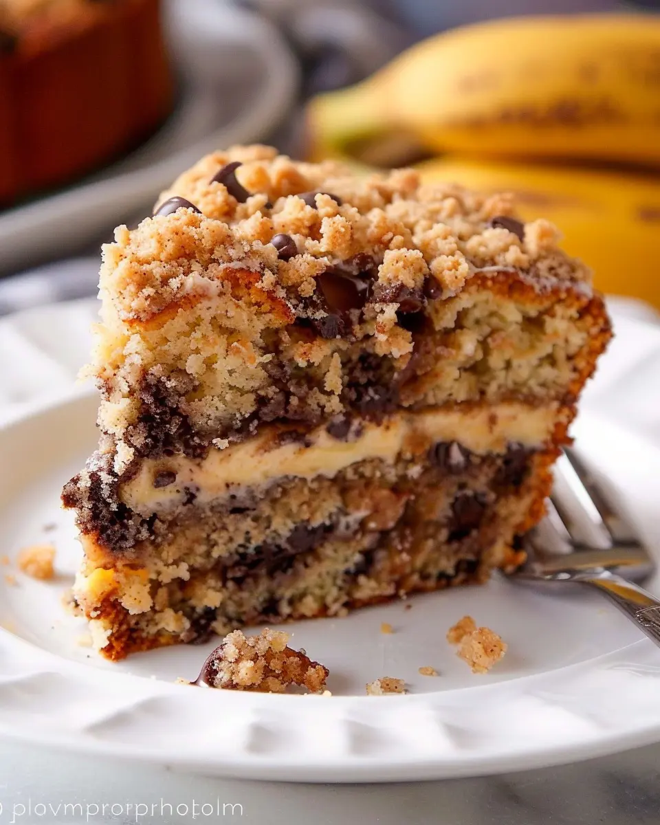 Banana Chocolate Chip Crumb Cake: The Best Homemade Delight