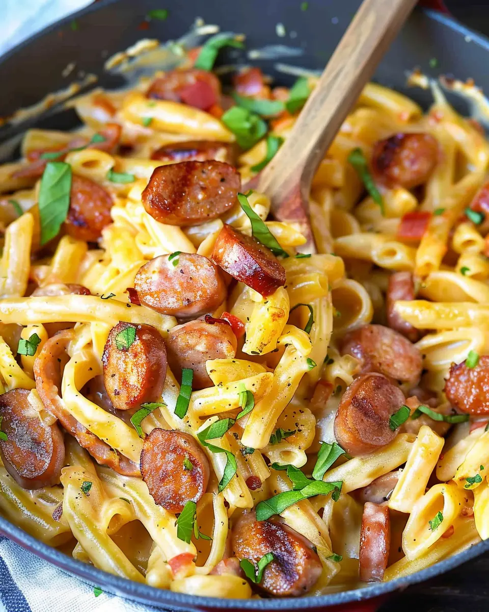 Creamy Smoked Sausage Pasta: A Simple Indulgence for Dinner