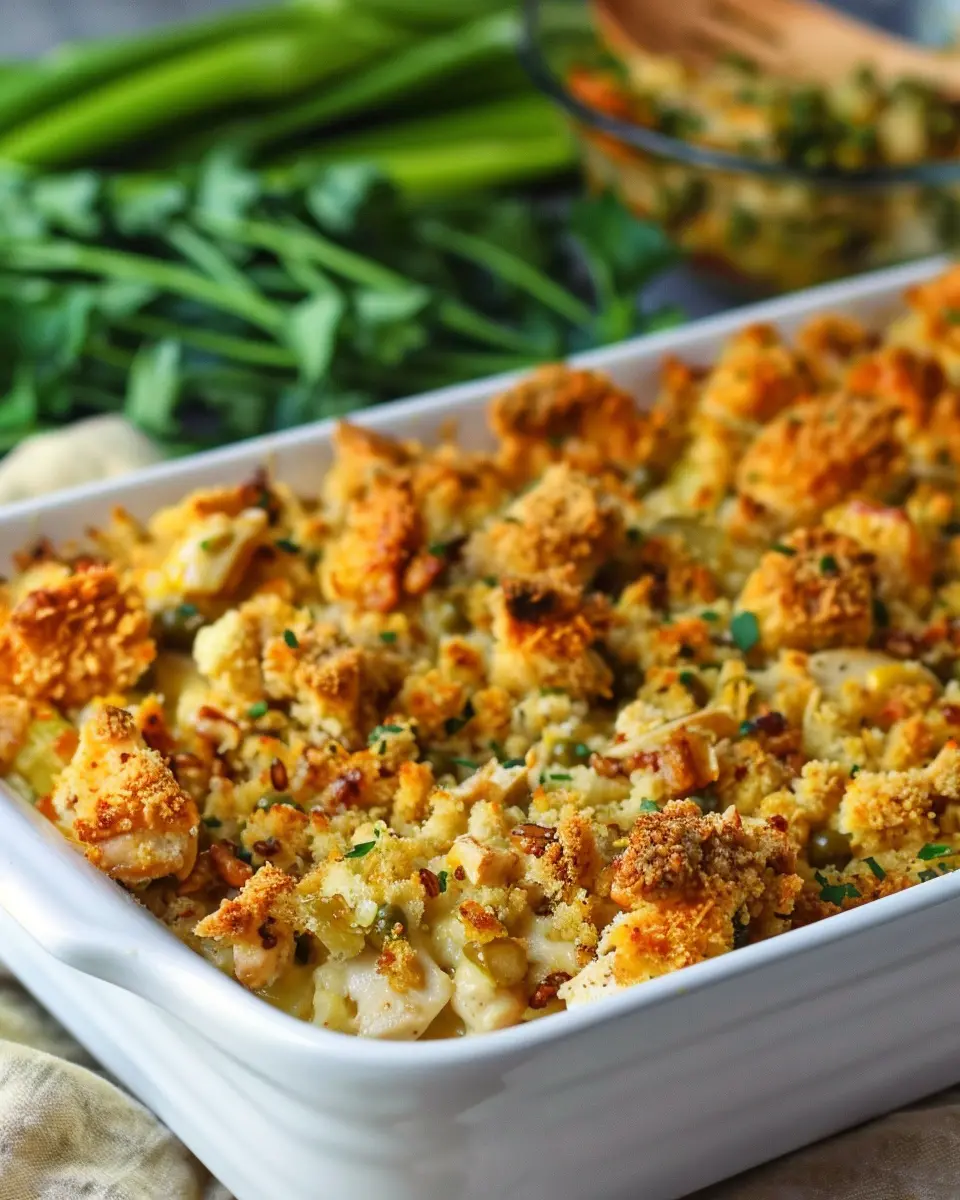 Cheesy Chicken and Stuffing Bake: A Cozy Comfort Meal for All