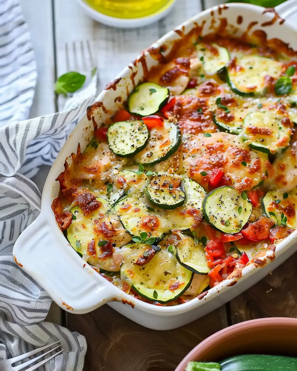 Mediterranean Chicken Zucchini Bake: Easy, Delicious Family Meal
